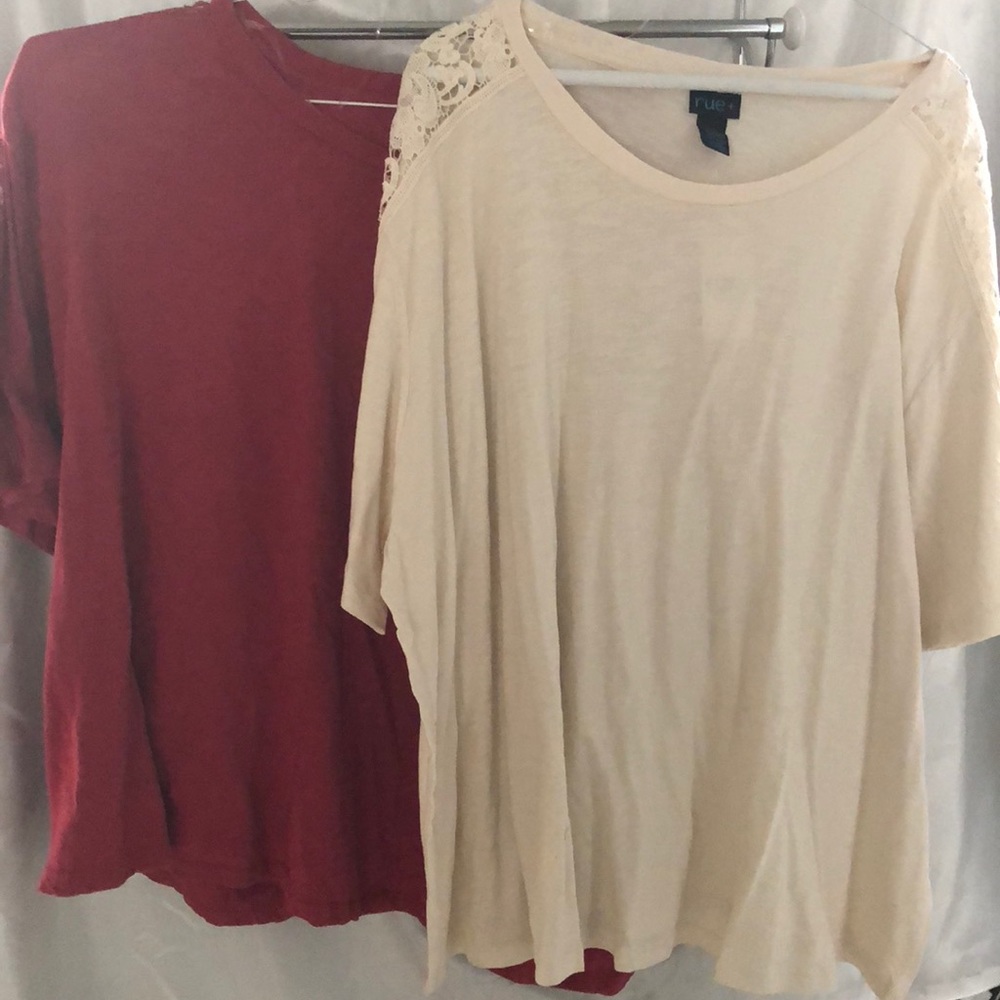 Two RUE + 3x shirts buy both for $10